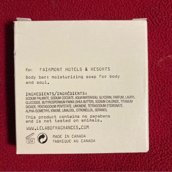 LE LABO  60 grs Rose 31 Body Bar Made for Fairmont Hotels & Resorts - Picture 3 of 3
